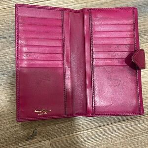 Salvatore Ferragamo Fuschia Leather Wallet